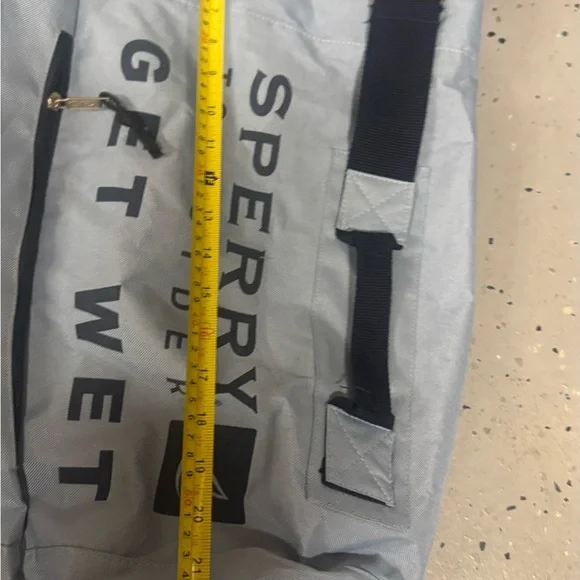 Blue Sperry Top-Sider Get Wet Tote Bag Gray Boat Beach Travel - Picture 7 of 9